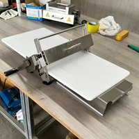 Machine à pâte manuelle portable et efficace pour feuilletage de pâte feuilletée, modèle de table pour croissants, laminoir manuel pour pâtisserie