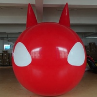 Ballon géant en PVC Waterhan en forme de tête de renne de dessin animé, multicolore, étanche, avec souffleur électrique, pour utilisation extérieure, idéal pour les fêtes et toutes occasions météorologiques