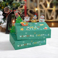 Boîte pop-up de Noël avec personnages découpés et texte imprimé pour les détaillants, les acheteurs en gros et les importateurs