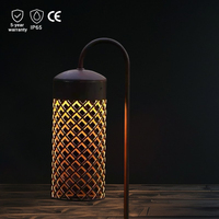 Lampe de jardin LED extérieure étanche IP65 en aluminium, alimentation AC/DC, 3000K, pour décoration de villa, balcon, éclairage de chemin ajouré