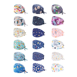 Gorro Quirúrgico Unisex Cómodo con Estampado de Personajes, Gorro de Enfermería para Hospital, Transpirable, Compatible con OEM - Product Image 1