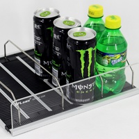 Étagère à rouleaux à alimentation par gravité OFL pour réfrigérateur à boissons - Taille et capacité personnalisables, installation pratique et facile