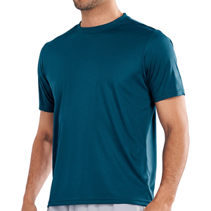 T-shirt de sport respirant à séchage rapide pour homme, jersey uni 180 grammes, 100% coton, manches courtes, col rond, idéal pour la gym et la course à pied - Product Image 1