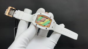 Modelo 2026. Caja de cerámica, diseño en forma de barril. Elegante y a la moda. Adecuado para relojes mecánicos de mujer. - Product Image 2