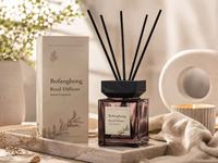 Coffret Cadeau de Diffuseurs à Bâtonnets Carrés 50ml 100ml 200ml en Verre, Ventes Flash, Diffuseurs Naturels de Luxe pour la Maison avec Bouchon Couronne