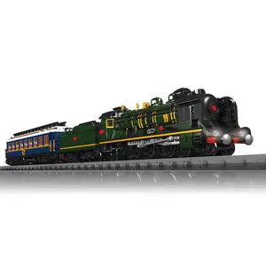 Stampo re blocchi di costruzione 12025 Orient Express-ferrovie francesi SNCF 231 locomotiva a vapore mini mattoncini giocattolo per il regalo di Natale