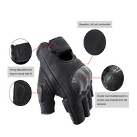 Gants mi-doigts en fibre de carbone pour moto, gants de motocross, gants de moto personnalisés