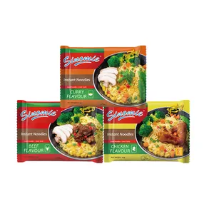 Manufacturer SINOMIE beef chinese fried production HALAL yum yum instant noodles