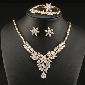 RAKOl SP235 Fashion India Dubai Ensemble de bijoux de mariée luxueux en zircon quatre pièces - Product Image 5