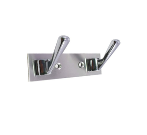 Double Pin SS202 Stainless Steel Cloth Hook Wall Mount Strong Durable Rust Resistant Door <b>Hanger</b> for Home Bathroom Use - Product Image 1