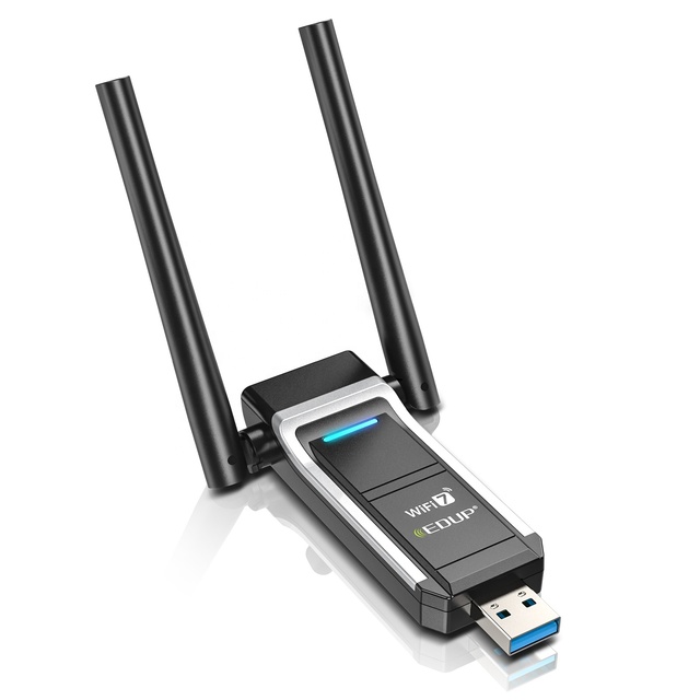 EDUP BE1703 Wifi7 BE6500 Tri-Band Wireless USB Wifi 7 Adapter High Power 2.4GHz&5GHz&6GHz Stable Signal Wifi Dongle Card