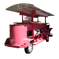 Pédale fête bière vélo électrique quatre roues fête quadricycle bière vélo électrique visite ville Bus bière vélo