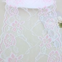 Pita renda elastis lebar 23cm, dua warna hitam emas, motif bunga, untuk kostum karnaval, panggung, etnik, DIY, grosir