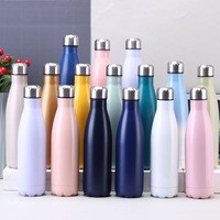 Bouteilles isothermes sous vide pour cola, peintes par pulvérisation et thermolaquées, en stock, couleur et logo personnalisables