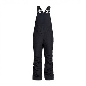Men's Insulated Waterproof Ski Bib Pants Overalls Synthetic Filling Polyester Material Zipper Closure Adult Snow Wear - Product Image 1