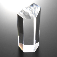 Bloc De verre en plexiglas transparent De 8 pouces, colonne irrégulière, bloc acrylique, objets bidimensionnels ou tridimensionnels, bloc Laser acrylique