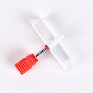 KADS 3/32" Medium Flame Cuspidal Nail Art Drill Bit Polish Tool Ceramic <b>Mounted</b> Grinding Stone Head Electric Manicure <b>Cutter</b> - Product Image 5