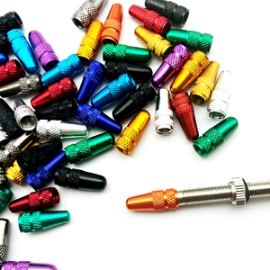 Capuchon <span class=keywords><strong>de</strong></span> <span class=keywords><strong>Valve</strong></span> <span class=keywords><strong>de</strong></span> tube <span class=keywords><strong>de</strong></span> vélo <span class=keywords><strong>Presta</strong></span>, alliage d'aluminium anodisé coloré, Style français, sans chambre à air, pour vélo <span class=keywords><strong>de</strong></span> route - Product Image 1