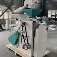 Moulin à riz à rouleaux en fer haute efficacité 400-500 kg/h, machine combinée de décorticage et de mouture du paddy, alimentée au diesel