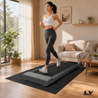 Alfombrilla plegable para cinta de correr, PVC, antideslizante, absorbente de golpes, reductor de ruido, protector de suelo para equipo de gimnasio en casa, 173x61cm