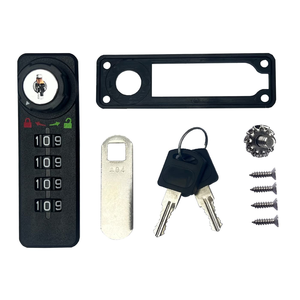 Serratura Meccanica di Sicurezza per <span class=keywords><strong>Mobili</strong></span> con Combinazione a 4 Cifre, Lucchetto a Camma con Password e Chiavi - Product Image 3