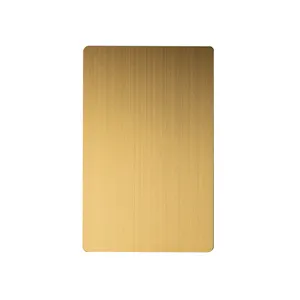 Özelleştirmek tasarım 24K altın NTAG 213 Metal kartlar 24K altın NFC kartvizit