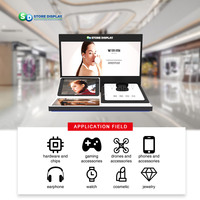 Casque d'écouteur hors ligne dispositif de promotion magasin magasin comptoir bureau acrylique présentoir avec système audio Bluetooth intégré