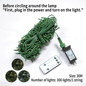 Christmas <b>Tree</b> <b>Lights</b> <b>LED</b> Color-Changing Remote Control 10-30m Indoor Romantic Holiday Decorations - Product Image 4