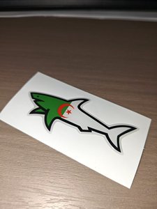 NUEVO 2026 Adhesivo 3D Impermeable de Tiburón, Pegatinas de Tiburón de Dibujos Animados con Bandera Nacional, Diseño Marseille Gertrude - Product Image 6