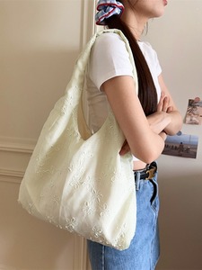 New Fashion Single Shoulder Vest <b>Bag</b> <b>Large</b> Capacity Casual Lazy Shopping <b>Canvas</b> <b>Bag</b> Tote Shoulder <b>Bag</b> - Product Image 2