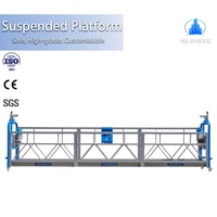 Plataforma de Trabajo Suspendida de Acero Inoxidable y Aleación de Aluminio de Primera Calidad, Góndola para Limpieza de Cascos de Barcos y Mantenimiento de Astilleros