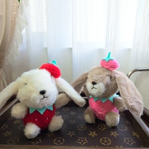 Llavero Colgante de Peluche de Conejo de Orejas Largas de Dibujos Animados Personalizable, de Algodón PP, para Decoración de Bolsos y Muñecas, Pequeño para Parejas - Product Image 3