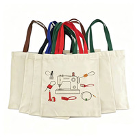Créez votre propre Logo avec motif de lettres, sacs à main en tissu Calico écologique et Durable pour femmes, sac d'épicerie en coton