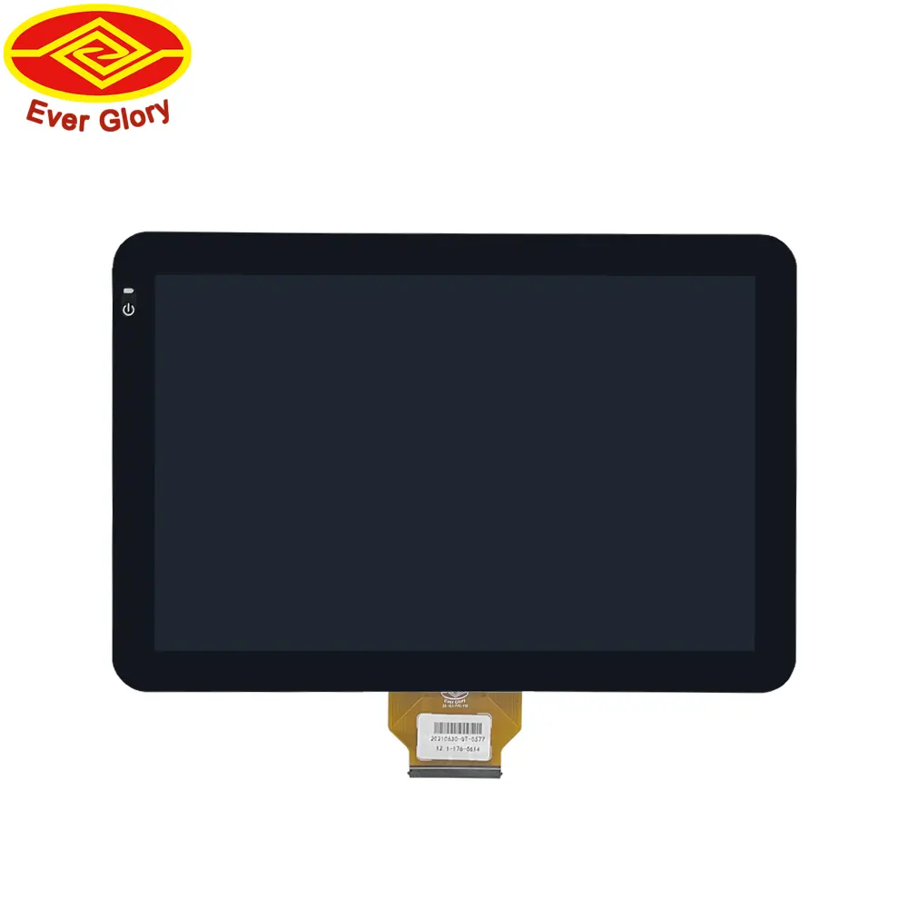 Écran tactile 10.1 pouces I2C ou USB ou RS232, liaison optique multi-points, panneau en verre avec structure G + G pour moniteur LCD HD TFT