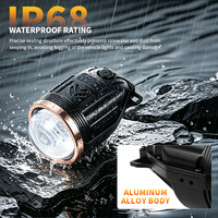 Nouveau phare antibrouillard Bi-LED à double faisceau avec lumière laser tricolore Biled 12V pour Nissan Honda Toyota Ford, éclairage tout-terrain pour véhicules tout-terrain
