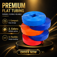 Tuyau plat en PVC, tuyau de refoulement plat, tube flexible d'alimentation en eau pour l'irrigation et le drainage