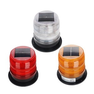 Solar Strobe Warning Light IP54 Waterproof LED Flashing Safety