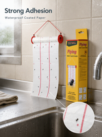 Rouleau de papier collant inodore pour moucherons, ruban adhésif anti-insectes à suspendre, attrape-insectes jetable pour entrepôt, serre, intérieur