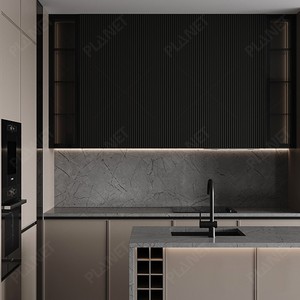 MDF Nhỏ Gọn Sang Trọng Gói Phẳng Thương Mại Được Trang Bị Kệ Cao Hiện Đại Nhà Bếp Lưu Trữ Nội Các Phòng Đựng Thức Ăn Nhà Bếp Thiết Lập Đơn Vị Cho Nhà Bếp - Product Image 3
