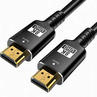 Câble HDMI 2.1 8K 48 Gbps, câble optique actif AOC, 4 cœurs, fibre optique OM3, cordon HDMI avec puce en silicium allemande pour jeux vidéo et téléviseurs