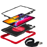 360 béquille rotative dragonne et bandoulière étui antichoc robuste pour iPad 11th 2025 10th 2022 pour iPad10.2 couverture