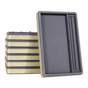 Luxury Stackable Jewellery Display Trays Display Ring Earrings <b>Bracelet</b> Necklace Pu <b>Leather</b> Jewelry Tray - Product Image 6