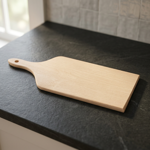 Tagliere in Legno di Faggio Naturale 5x11cm DEMOLLI Made in Italy con Manico in Metallo Multiuso Ecologico Disponibile - Product Image 3