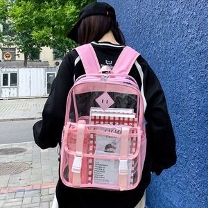 Hot Sale PVC School <b>Backpack</b> Mochilas <b>Waterproof</b> Transparent PVC <b>Backpack</b> <b>for</b> <b>Men</b> Women Unisex - Product Image 5