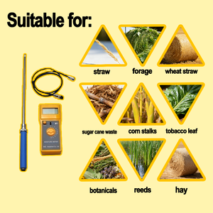 <span class=keywords><strong>Humidimètre</strong></span> portable SKZ111D pour foin, papier, paille <span class=keywords><strong>de</strong></span> riz, résistant à la corrosion, avec écran LCD, pour l'industrie agricole - Product Image 3