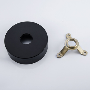 FLG-grifo de bañera independiente con ducha de mano, montaje en suelo, bañera fría, color negro - Product Image 6