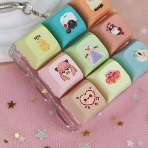 Biểu tượng tùy chỉnh Anime Phong Cách Thần tài Clicker nhựa Keychain Nút chuyển đổi Keycaps căng thẳng thiết bị chuyển mạch Keychain Keyring biểu tượng tùy chỉnh - Product Image 5