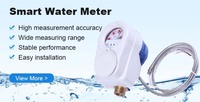 Compteur d'eau prépayé Le compteur d'eau Nb-iot/lorawan est autorisé en plastique Carte IC d'économie blanche personnalisée Compteur d'eau intelligent prépayé