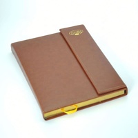 Carnet d'agenda personnalisé OEM avec couverture en cuir PU, usine d'impression de carnets