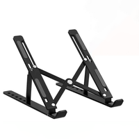 Support pour Ordinateur Portable/Tablette en Alliage d'Aluminium Noir et Argenté, 16'' et 18'', Vente Chaude Directe Usine Chine
